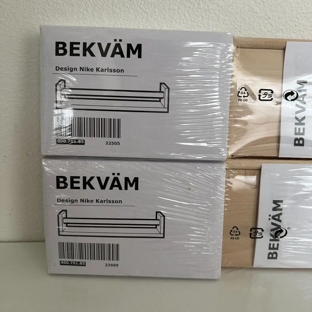 Ikea Bekvam Spice Towel Rack Birch LOT OF 2 15.75